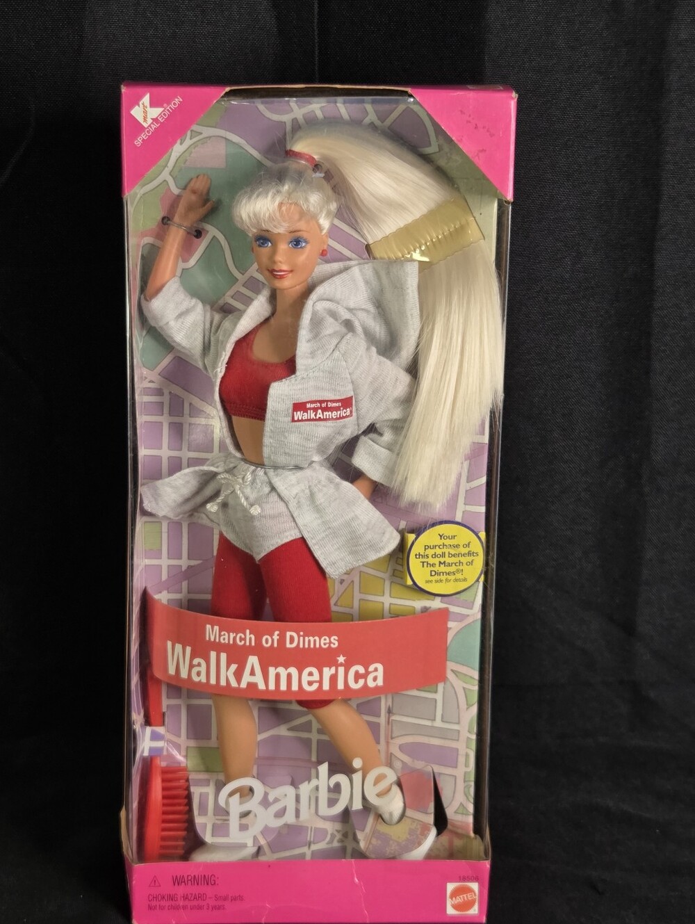 1997 Kmart Special Edition March Of Dimes Walk America Barbie #18506 NRFB